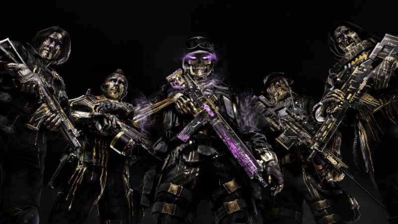 Call of Duty Warzone 2, 2024 Games, Black background, 5K, Wallpaper