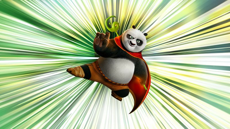 Kung Fu Panda 4, Movie poster, 8K, 2024 Movies, Animation movies, Po (Kung Fu Panda), 5K, Wallpaper