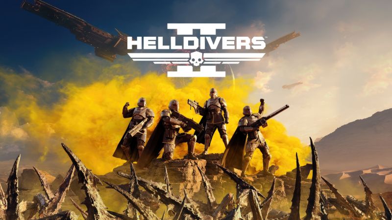 Helldivers 2, Key Art, 2024 Games, PC Games, PlayStation 5, Wallpaper