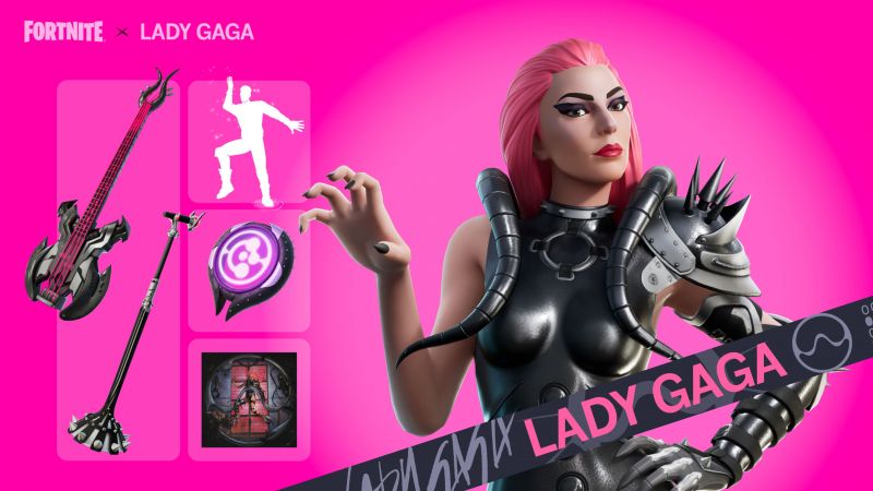 Fortnite, Lady Gaga, Wallpaper