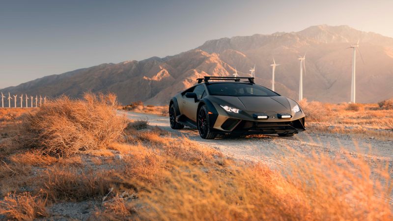 Lamborghini Huracan Sterrato, 2024, 5K, 8K, Off-road supercars, Wallpaper