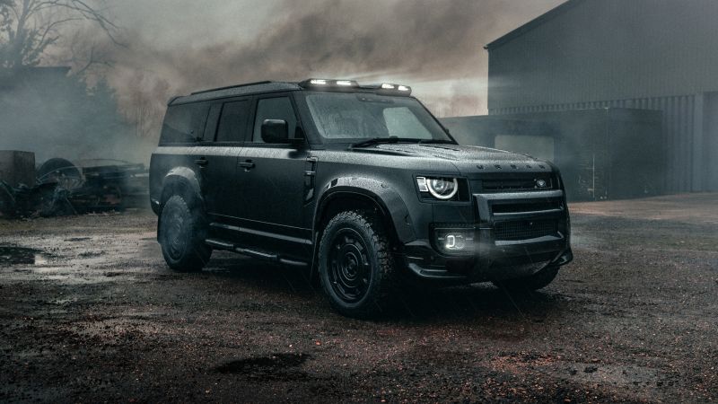 Land Rover Defender, Urban Automotive, 2024, 5K, Black cars, Wallpaper