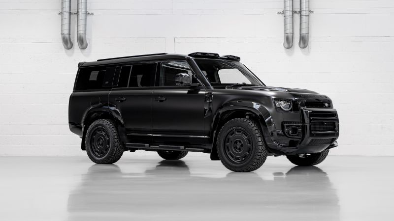 Land Rover Defender, Urban Automotive, 5K, 2024, Black cars, Wallpaper