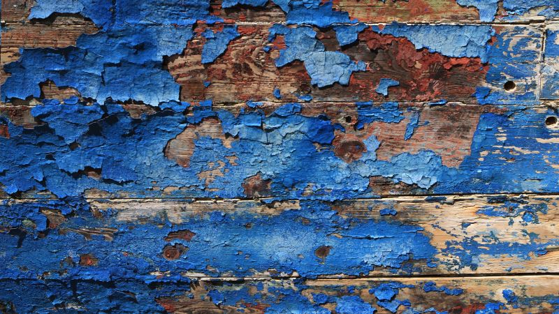 Wooden background, Rough texture, Blue background, Wallpaper