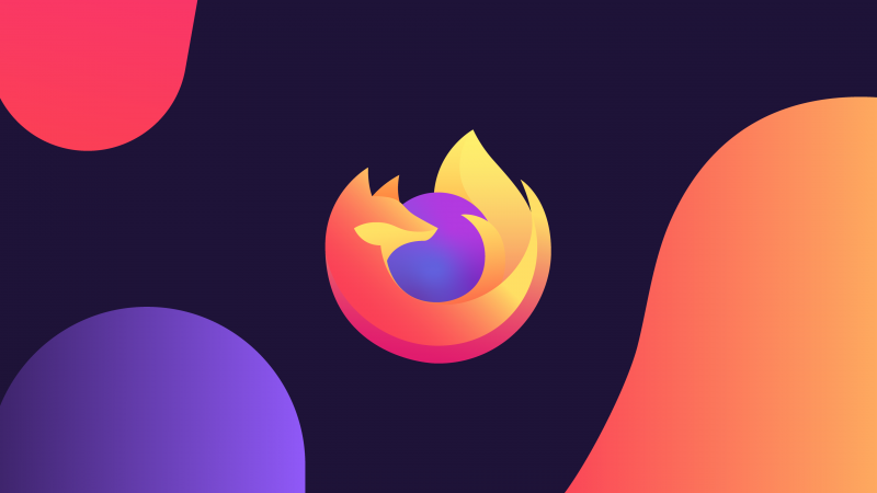 Firefox, Logo, Colorful gradients, Wallpaper