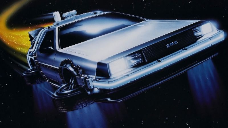 DMC DeLorean, Back to the Future, Wallpaper