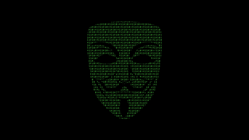 Anonymous, Binary, Bits, 5K, Hacker, Black background, AMOLED, Wallpaper