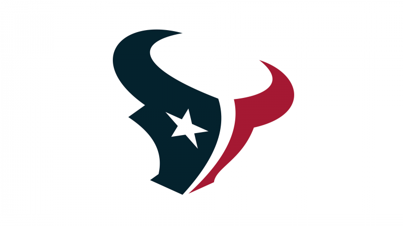 Houston Texans, American football team, Logo, White background, Wallpaper
