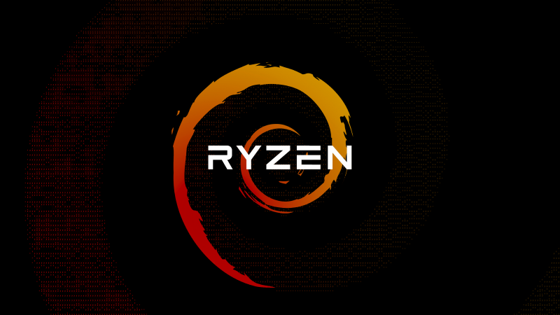 AMD Ryzen, Dark abstract, Black background, Logo, AMOLED, Minimalist, Wallpaper