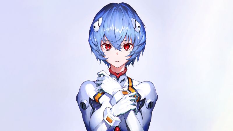 Rei Ayanami, 5K, Neon Genesis Evangelion, Wallpaper