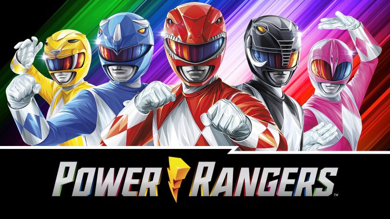 Power Rangers, Poster, TV series, Colorful