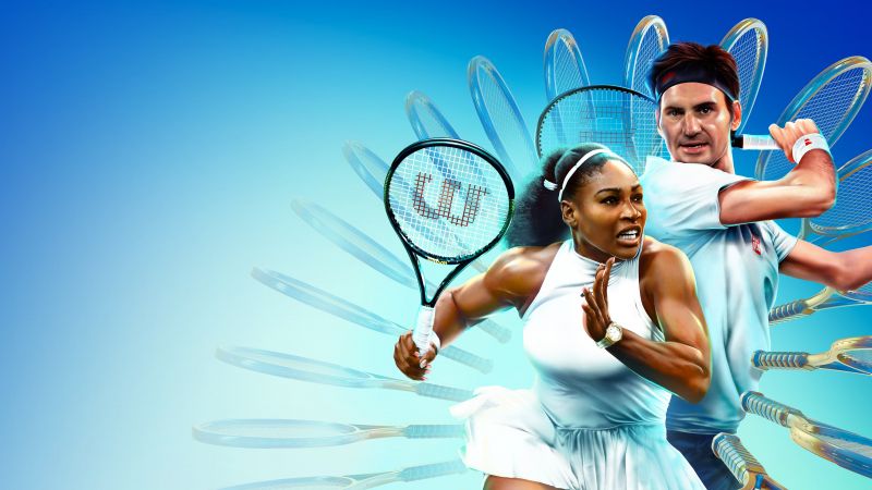 TopSpin 2K25, Video Game, Serena Williams, Rafael Nadal, 2024 Games, Wallpaper