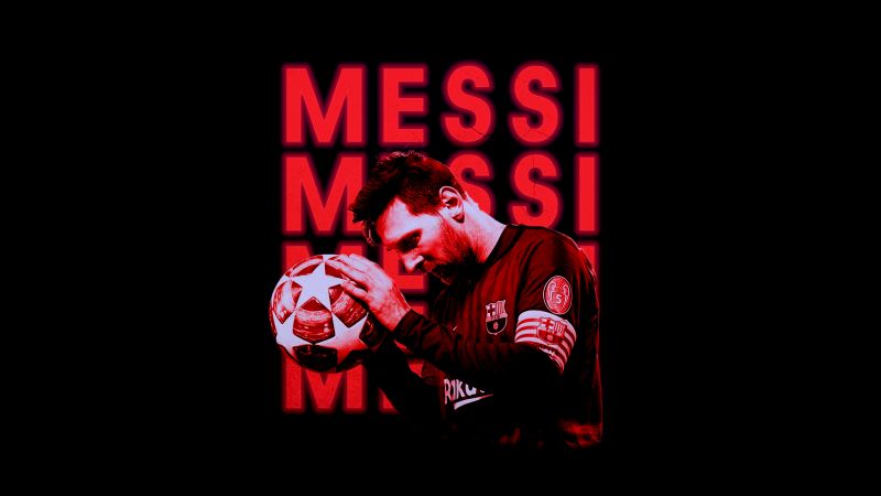 Lionel Messi, AMOLED, Football player, FC Barcelona, FCB, Argentina, 5K, 8K, Futbol, Wallpaper
