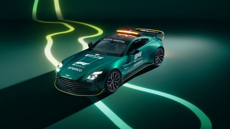 Aston Martin Vantage, F1 Safety Car, 2024, 5K, Wallpaper