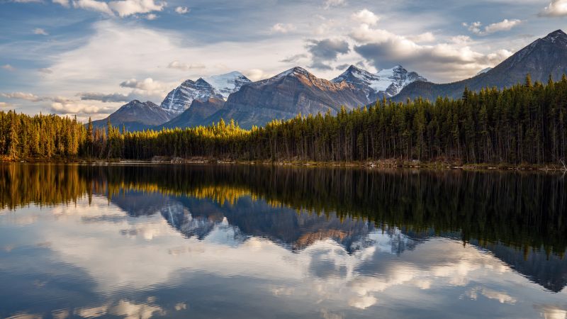 Lake Louise, Banff National Park, Summer, Reflection, Alberta, Canada, Daytime, Wallpaper