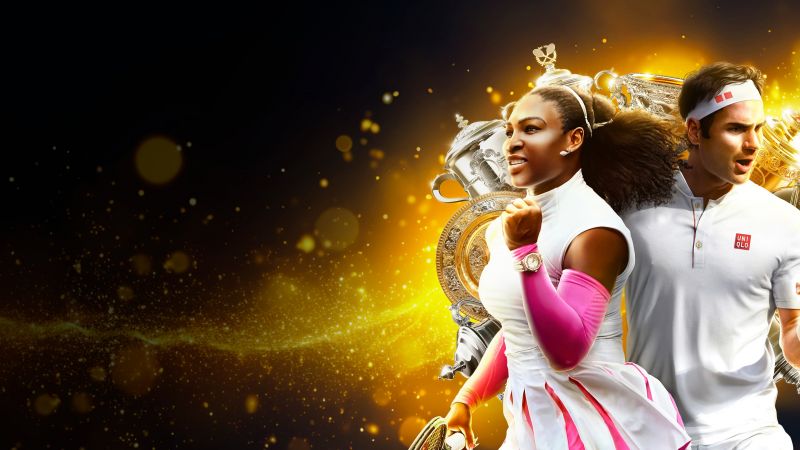 TopSpin 2K25, 2024 Games, Serena Williams, Rafael Nadal, Wallpaper