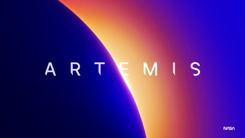 NASA Artemis, Moon, Space exploration, Sunrise, Wallpaper