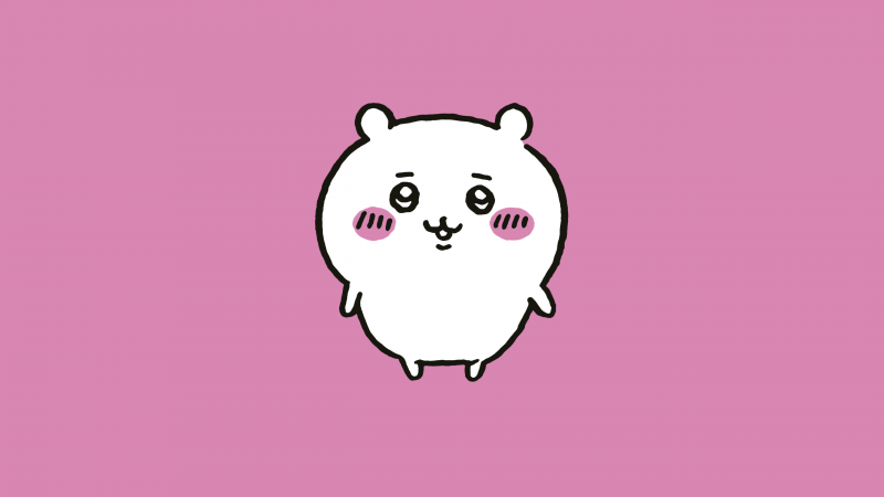 Chiikawa, Nanka Chiisakute Kawaii Yatsu, Adorable, Cute cartoon, 5K, Pastel pink, Wallpaper