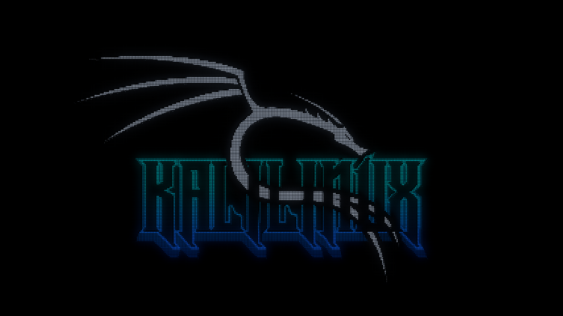 Kali Linux, Black background