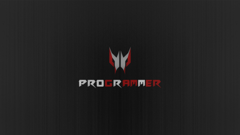 Acer Predator, Programmer, Dark background, Wallpaper