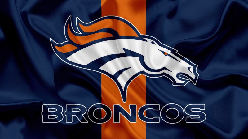 Denver Broncos, Flag, American football team, NFL team, Miles Mascot, Wallpaper