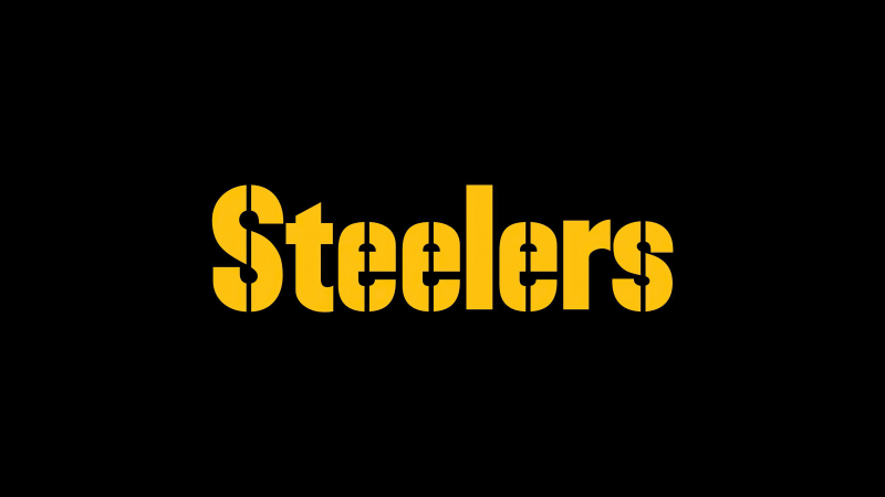 Pittsburgh Steelers, AMOLED, American football team, NFL team, Black background, 5K, Wallpaper