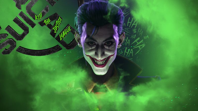 Joker, Suicide Squad: Kill the Justice League, DC Comics, Green, Wallpaper