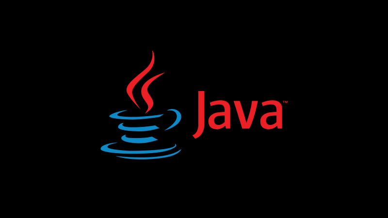 Java, Black background, Programming language, 5K, 8K, AMOLED, Minimalist, Logo, Wallpaper