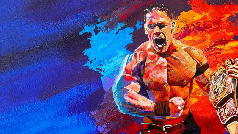 John Cena, WWE 2K23, Game Art, Wallpaper
