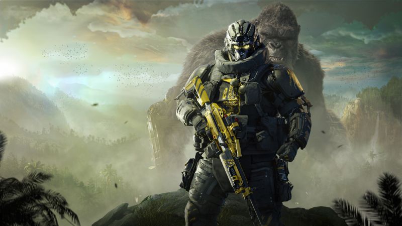 Godzilla x Kong: The New Empire, Call of Duty Warzone, Call of Duty: Modern Warfare 3, Wallpaper