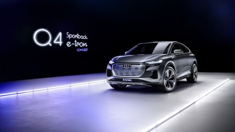 Audi q4 sportback e tron electric suv concept cars 2020 5k 