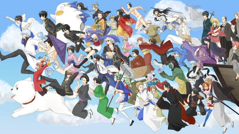 Gintama, Character art, Anime series, Wallpaper