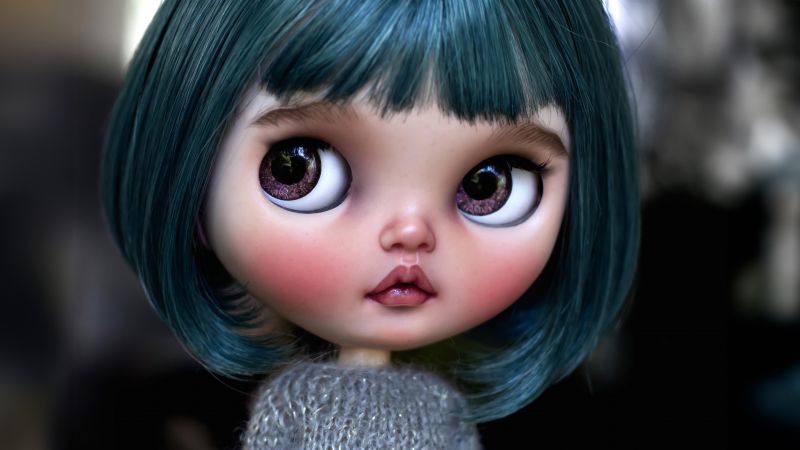 Adorable, Cute doll, Blythe doll, 5K, Wallpaper