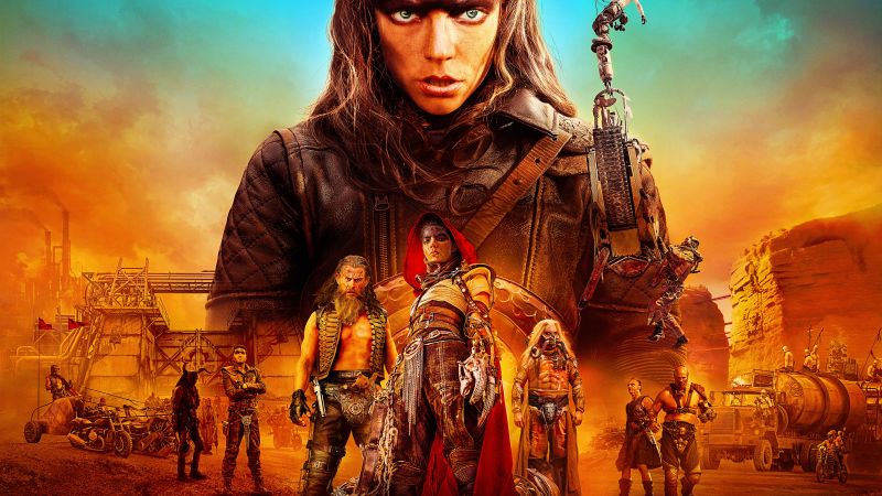 Furiosa: A Mad Max Saga, Anya Taylor-Joy, Chris Hemsworth, Tom Hardy, 2024 Movies, 5K, 8K, Wallpaper