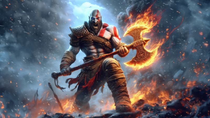 Kratos, God of War, Wallpaper