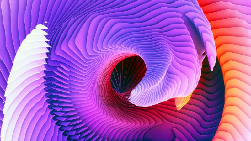 Spiral spectrum colorful symmetric rhythm purple abstract hd 