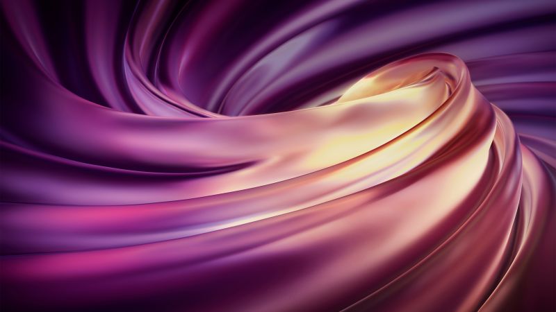 Swirls, Pink, Huawei MateBook Pro, Stock, Wallpaper