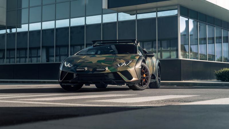 Lamborghini Huracan Sterrato, 5K, All-terrain super sports car, 2024, Wallpaper