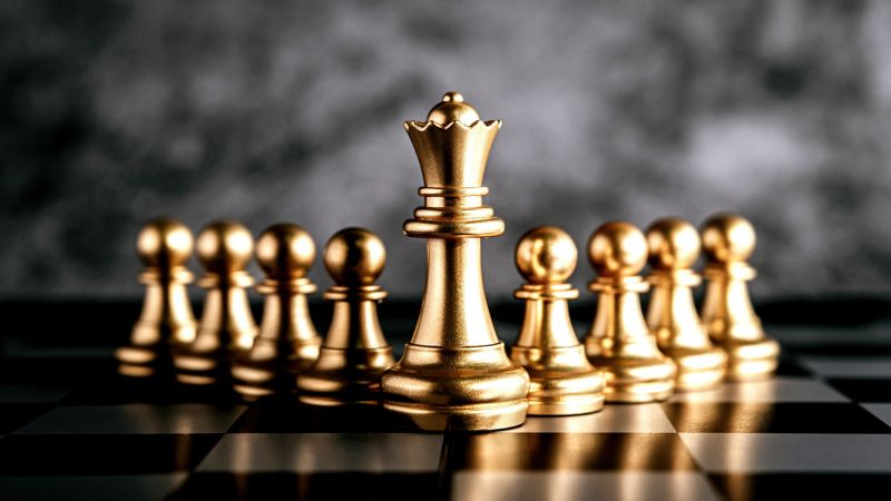 King (Chess), Chessboard, Pawn (Chess), Ultrawide, 5K, Chess pieces, Wallpaper