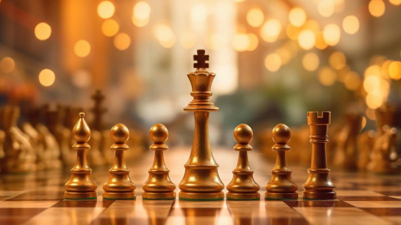 King (Chess), Pawn (Chess), Ultrawide, 5K, Chess pieces, Chessboard