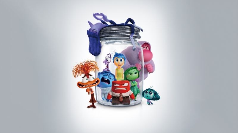 Inside Out 2, 8K, Animation movies, Pixar movies, 5K, 2024 Movies, Joy (Inside Out), Sadness (Inside Out), Anger (Inside Out), Fear (Inside Out), Disgust (Inside Out), Anxiety (Inside Out), Embarrassment, Envy, Wallpaper