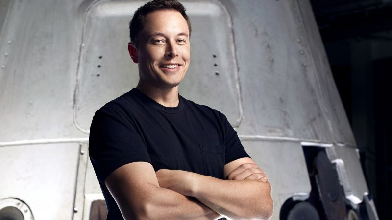 Elon Musk, Portrait, SpaceX, Tesla, 5K, Wallpaper