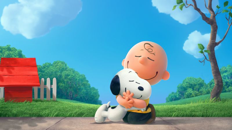 Charlie Brown, Snoopy, Cute cartoon, Peanuts, Wallpaper