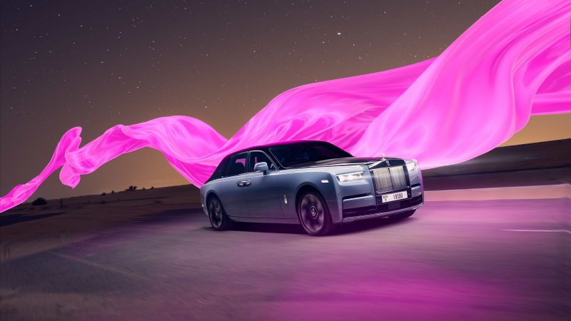 Rolls-Royce Phantom Series II, Pink aesthetic, 5K, 8K, Wallpaper