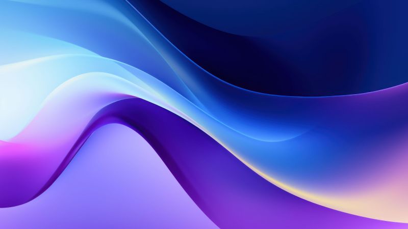 Blue abstract, Waves, Wallpaper