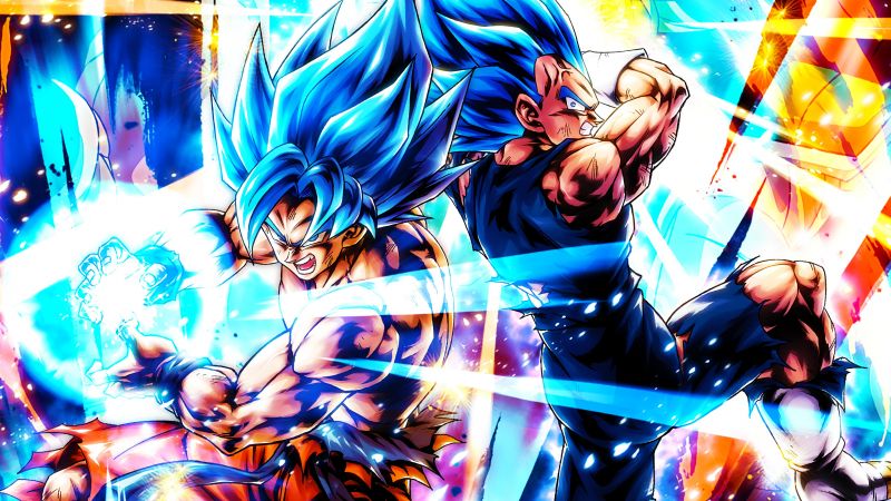 Super Saiyan Goku, Vegeta, Dragon Ball Legends, Wallpaper