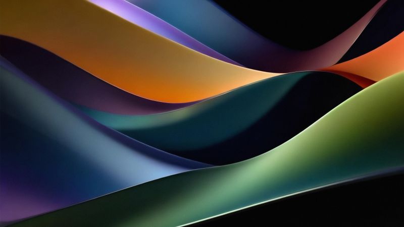 Colorful abstract, Waves, 5K, Wallpaper