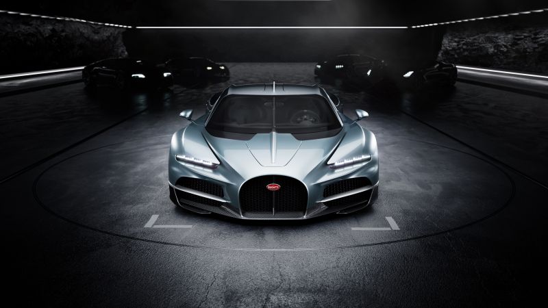 Futuristic, Bugatti Tourbillon, Hybrid sports car, 5K, 2024, Wallpaper