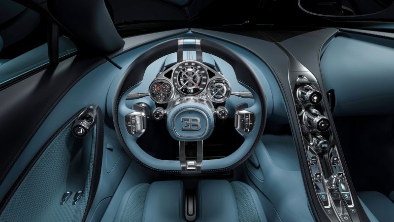 Bugatti Tourbillon, Cockpit, Interior, 5K, Wallpaper