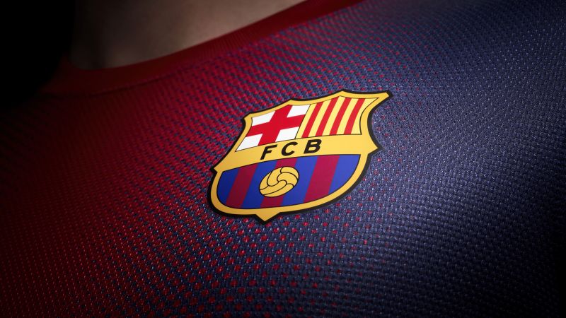 FC Barcelona, Football team, 5K, Crest, Jersey, Logo, Wallpaper